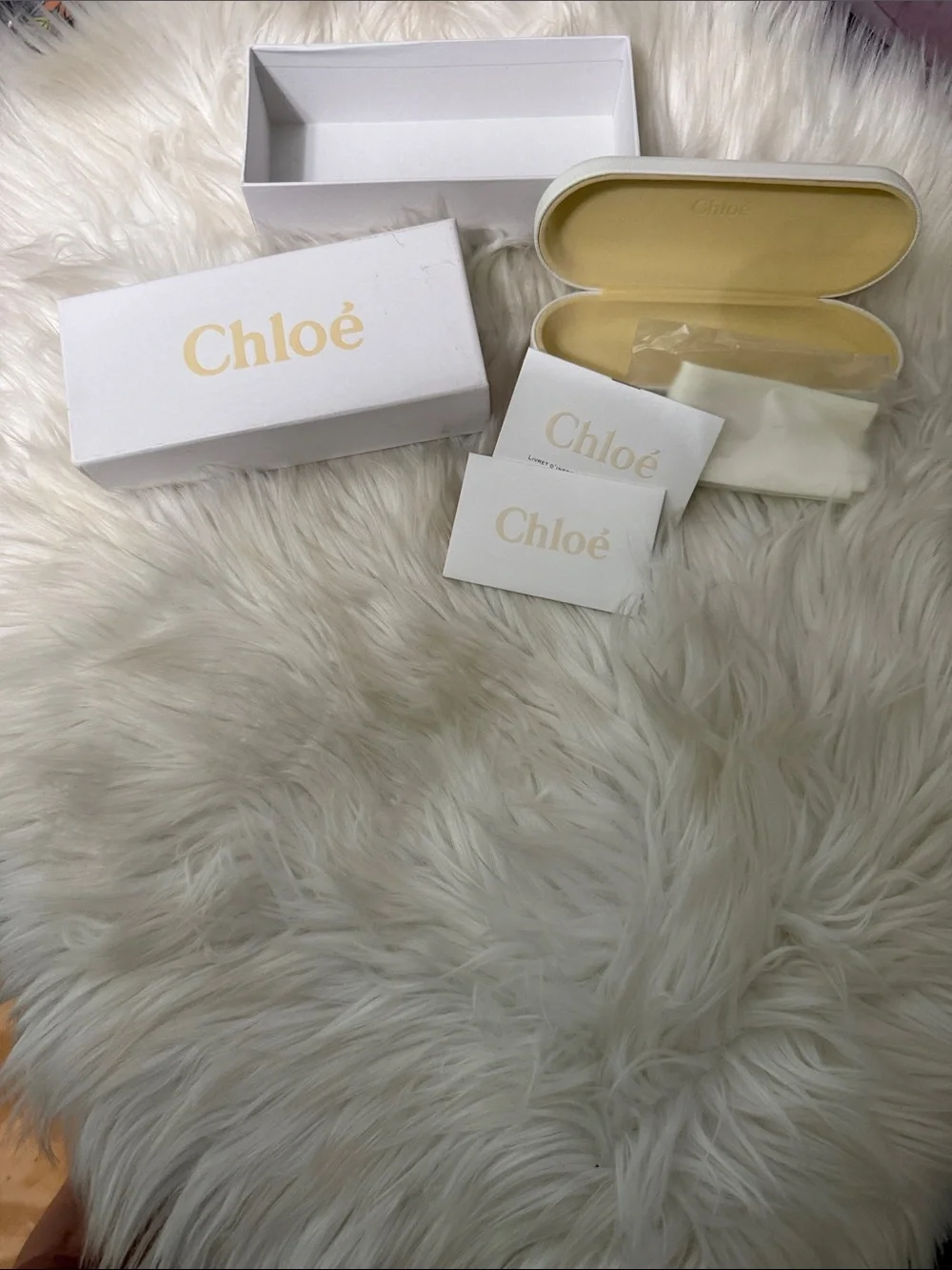 Chloé Cream Eyewear Box and Case Set